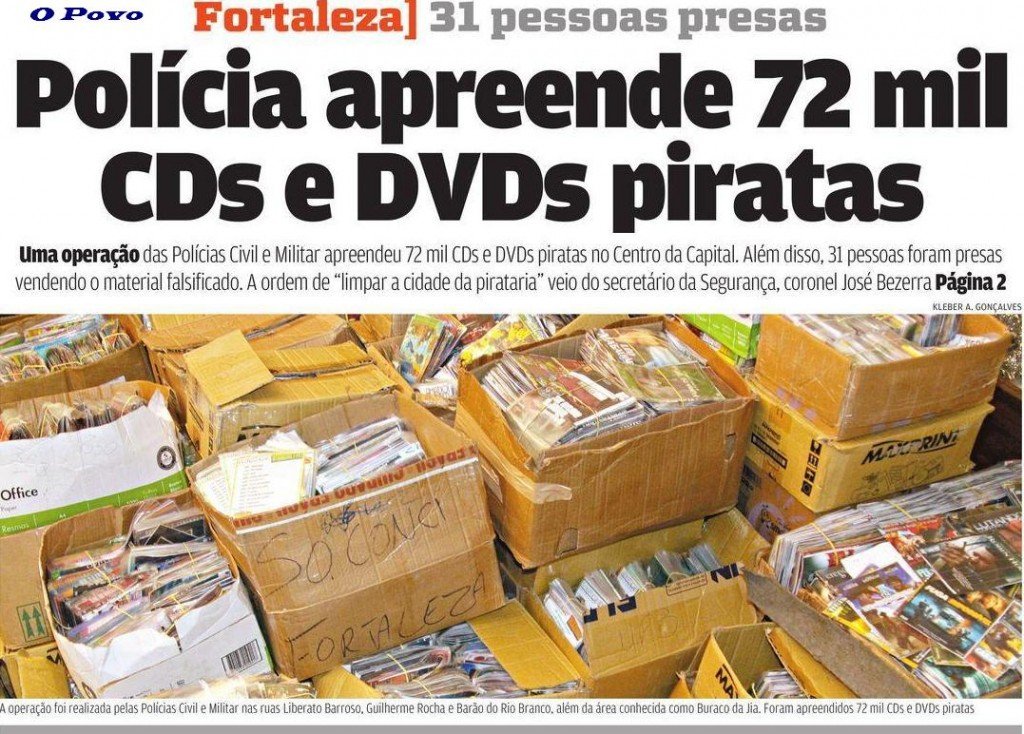 O material está na Delegacia de Defraudações e Falsificações, que pedirá à Justiça a destruição dos produtos (KLÉBER A. GONÇALVES) O material está na Delegacia de Defraudações e Falsificações, que pedirá à Justiça a destruição dos produtos (KLÉBER A. GONÇALVES)