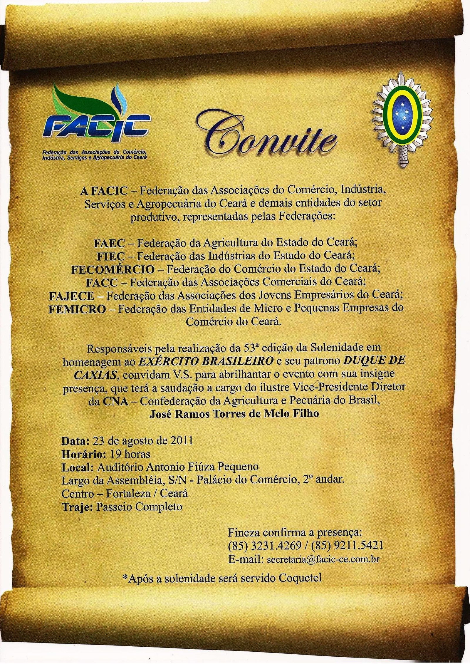 CONVITE Facic S2011