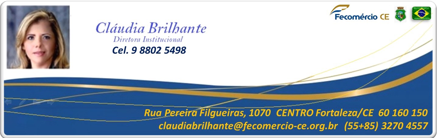Fecomércio logo Claudinha inter